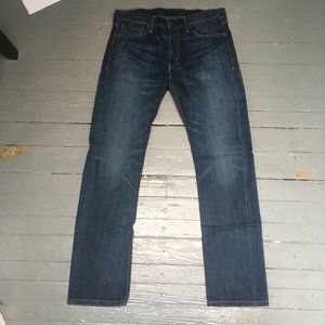 Levi 513 Slim Straight Fit Jeans W:33 L:32